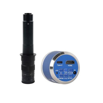 12MP 4K 1080P HDMI Type-c PC Industrial Electronic Digital Microscope Camera TF Video Recorder & 300X C-Mount Lens