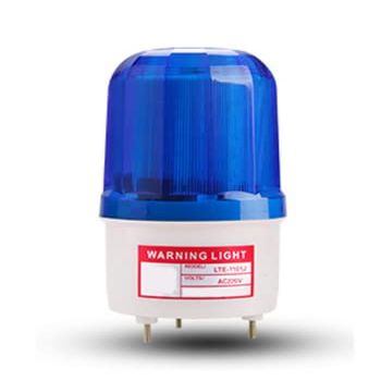 Rotate Sound and Light Alarm Lamp LTE-1101J Red Green Blue Yellow 12V 24V 48V 110V 220V 380V Waterproof Warning Light 10W - (Color: Blue/Voltage: 24V/ Size: Sound)