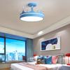 LAKIQ Kids Room Led Semi Flush Mount Ceiling Light Fixture Creative Lovely Crown Shape Girls Bedroom LED Flush Mount Ceiling Lighting for Children Room Baby Room(Blue,Stepless Dimming) view 3