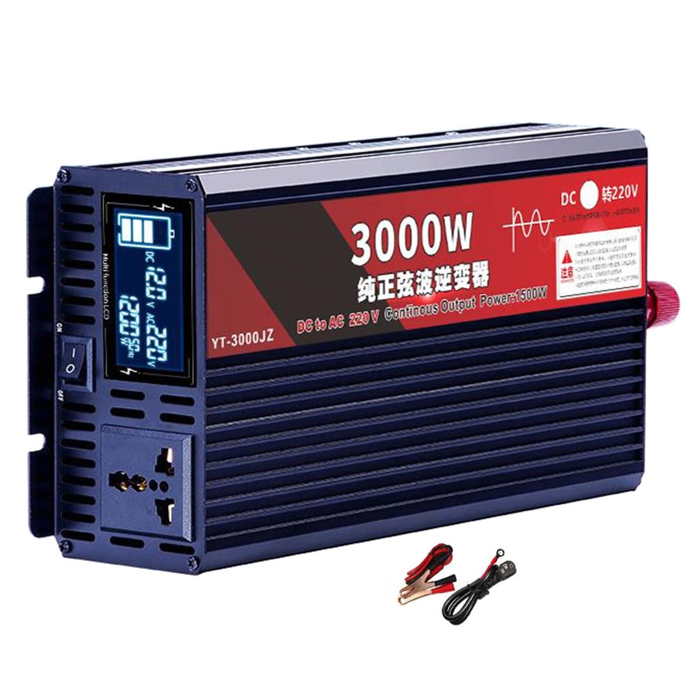 Niczu DC 12V 24V 48V 60V to AC 220V Pure Sine Wave Vehicle Inverter 3000W 3500W 4000W 5500W 6500W 8500W 9500W Car Power Voltage Converter,3000W-60V