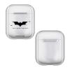 Head Case Designs Officially Licensed The Dark Knight Logo Graphics Clear Hard Crystal Cover Compatible with Apple AirPods 1 1st Gen / 2 2nd Gen Charging Case view 1