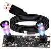 IEights Webcamera_USB 1080P Dual Lens USB Camera Module for Computer Wide Angle Dual Vision PC Camera Mini UVC USB2.0 Webcam Board 3D Stereo Binocular Camera Lightburn Camera for Laser Engraver view 1