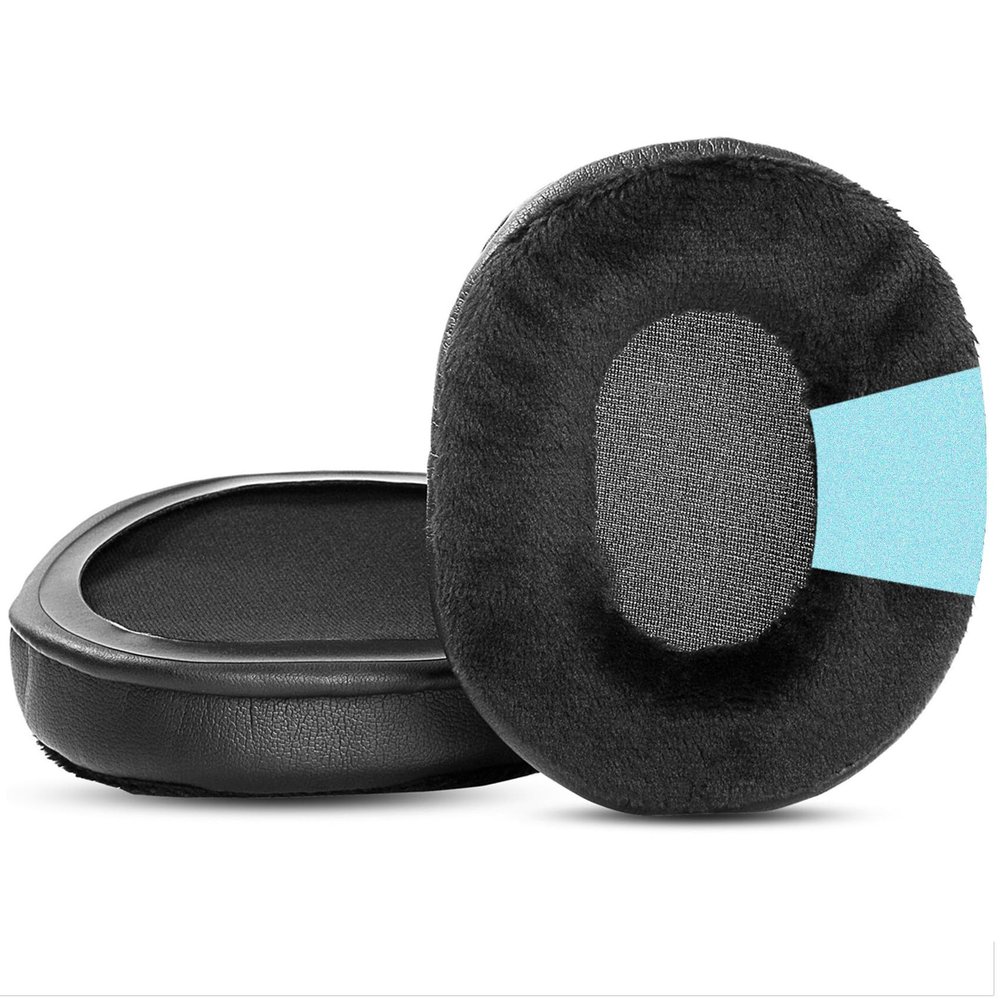 TaiZiChangQin Upgrade Ear Pads Earpads Ear Cushions Replacement Compatible with Mixcder E7 E 7 Headphones Hybrid Velour Black