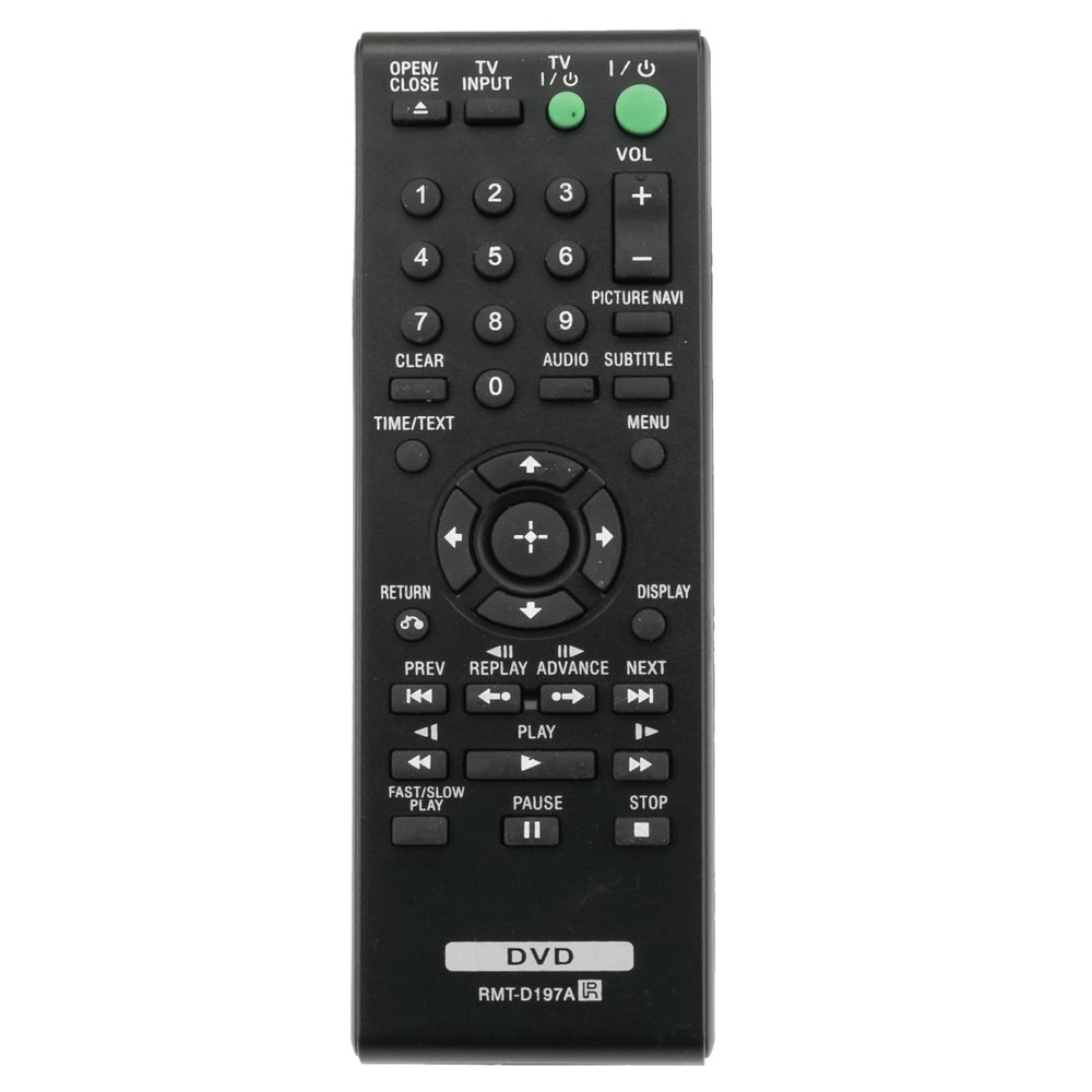 Allimity RMT-D197A RMT-D197P RMT-D198P Replaced Remote Control fit for Sony DVD Player DVPSR201P DVPSR210P DVPSR405P DVP-SR500H DVP-SR500WM DVPSR510H DVP-SR310P