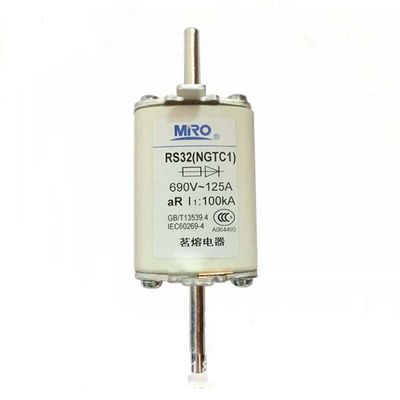 Zyvpee RS32 (NGTC1) 690V~50A 80A 100A 125A 160A 200A 225A 250A 300A aR I1~100kA Fuse (690V~125A)