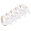 Cruxer 5 Pack Replacement Embossing Label A520101 3/8'' x 9.8' White on Clear 3D Embossed Tape Self-Adhesive Compatible with Organizer Xpress Tape 1540 1550 1570 1595 12966 Labels Makers view 1