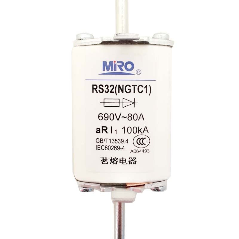 Zyvpee RS32 (NGTC1) 690V~50A 80A 100A 125A 160A 200A 225A 250A 300A aR I1~100kA Fuse (690V~80A)
