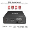 MAIWO Hard Drive RAID Enclosure Dual Bay for 2.5 Inch SATA SSD HDD, USB 3.0 6Gbps with UASP, RAID 0/1/JBOD/PM, 16TB Capacity, External Hard Drive Case Reader Aluminum view 4