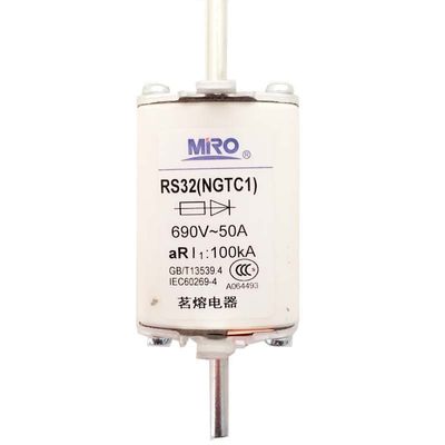 Zyvpee RS32 (NGTC1) 690V~50A 80A 100A 125A 160A 200A 225A 250A 300A aR I1~100kA Fuse (690V~50A)