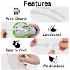 Cruxer 30 Pack Replacement Embossing Label A520101 3/8'' x 9.8' White on Clear 3D Embossed Tape Self-Adhesive Compatible with Organizer Xpress Tape 1540 1550 1570 1595 12966 Labels Makers view 3