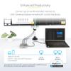 StarTech.com 7-in-1 USB C DisplayLink Dual Monitor Docking Station, 4K 60Hz HDMI Dock for MacBook M1 M2 M3 M4 & Windows, USB 10Gbps Hub, Gigabit Ethernet, SD, 100W PD, 22in (56cm) Cable view 2