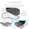 StarTech.com 7-in-1 USB C DisplayLink Dual Monitor Docking Station, 4K 60Hz HDMI Dock for MacBook M1 M2 M3 M4 & Windows, USB 10Gbps Hub, Gigabit Ethernet, SD, 100W PD, 22in (56cm) Cable view 4