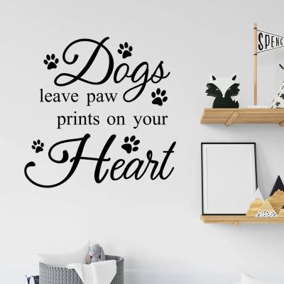 22inch Wall Decals Home Decoration Inspirational Motivational Quote Phrase Dog Quote Positive Vinyl Wall Stickers for Living Room Bedroom Office Nursery Restaurants Decorations