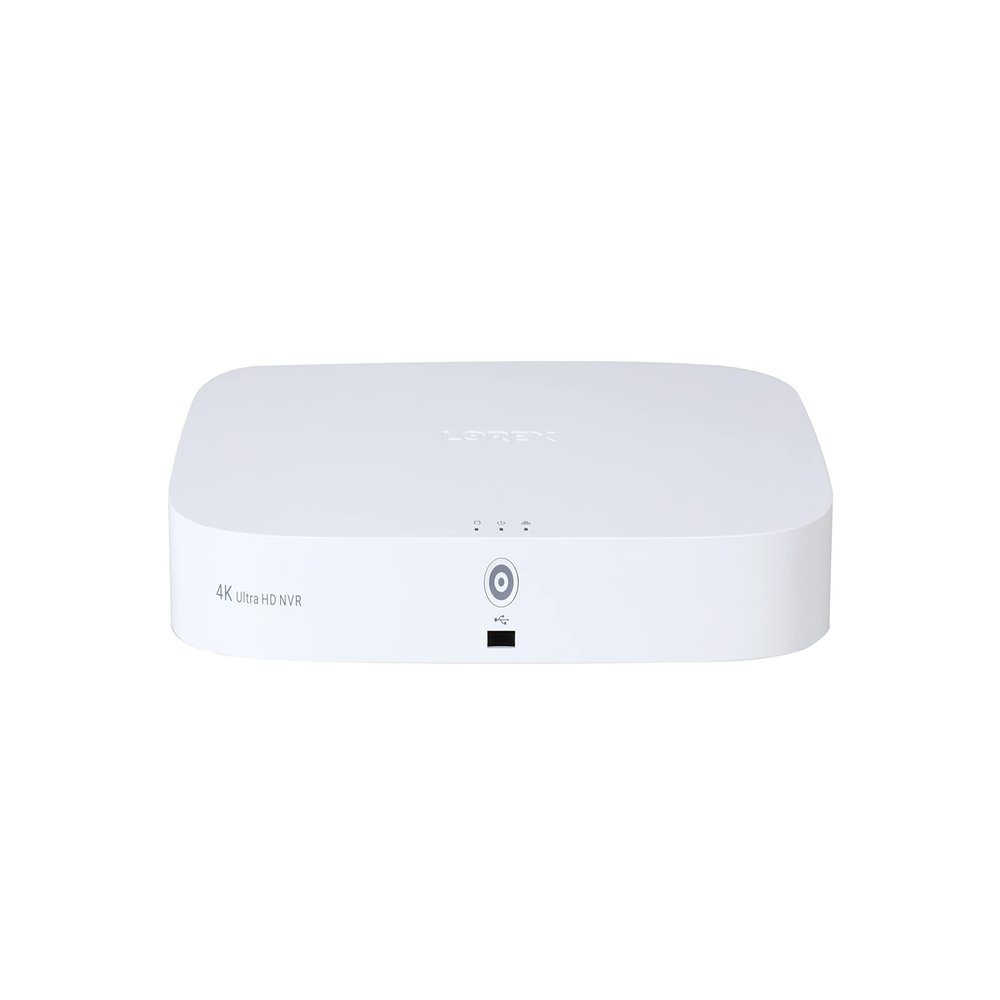 Lorex 4K Ultra HD 8 Channel 2TB IP Security System Network Video Recorder (NVR) with Smart Motion Detection, Voice Control and Fusion Capabilities, White