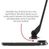 Twelve South HoverBar Duo iPad Stand (2nd Gen) - Adjustable Tablet Stand for Desk with Weighted Base & Clamp Attachment for Mounting, Tablet Holder, Foldable Tablet Desk Stand, Fits All iPads, Black view 3