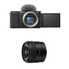 Sony Alpha ZV-E10 - APS-C Interchangeable Lens Mirrorless Vlog Camera - Black w/E 11mm F1.8 APS-C Ultra-Wide-Angle Prime for APS-C Cameras view 1
