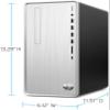 HP Pavilion TP01 Desktop Computer, AMD Ryzen 7-5700G (Beats i9-10900), AMD Radeon, DVD Writer, Wireless, 9 USB Ports, HDMI, Bluetooth, Windows 11 Home (32GB RAM | 1 TB PCIe SSD) view 3