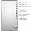 HP Pavilion TP01 Desktop Computer, AMD Ryzen 7-5700G (Beats i9-10900), AMD Radeon, DVD Writer, Wireless, 9 USB Ports, HDMI, Bluetooth, Windows 11 Home (32GB RAM | 1 TB PCIe SSD) view 4
