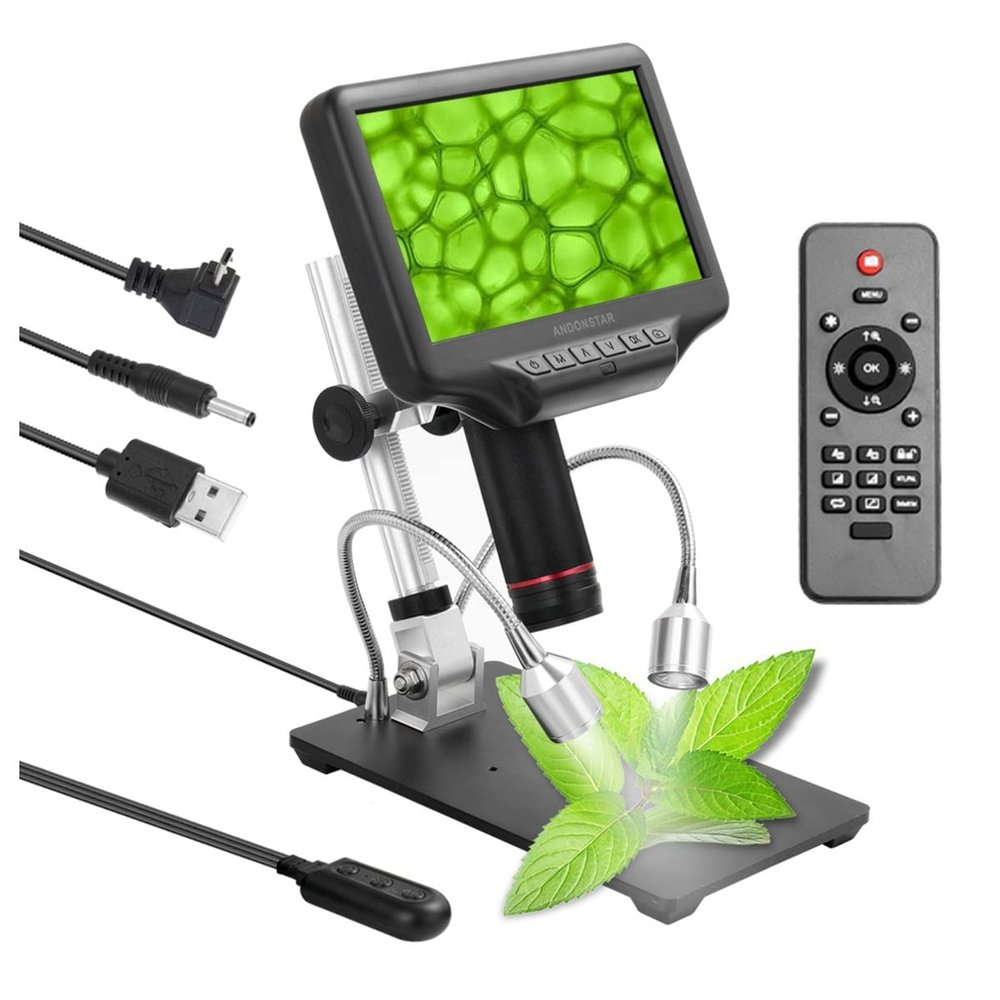 Microscope Accessories Kit Digital Microscope Camera Lenses 70X 1080P USB Electronic Stereo Microscope Slides