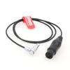 DRRI Audio Inputs Cable XLR 3-Pin Right Angle to 0B 6Pin for ARRI Alexa Mini LF Camera view 2