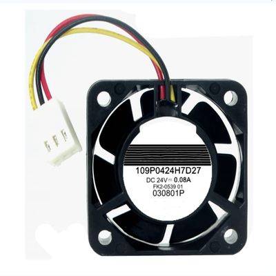 109P0424H7D27 DC24V 0.08A 40X40X15mm 3-Wire Cooling Fan 4015mm
