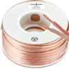 Kinter Cable 100ft 14-Gauge Audio Stereo Speaker Wire 30.48 Meters 2 Conductor Polarity Marked Clear PVC, CCA, Spool in Box, for Home Theater, HiFi, Surround, Car Audio, 117 High Strand Count (.15 OD) view 1
