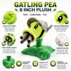 Dyharnsty Plants vs Zombies Plush,PVZ Toys Gatling Pea Plant Soft Figure Dolls(Gatling Pea) view 3