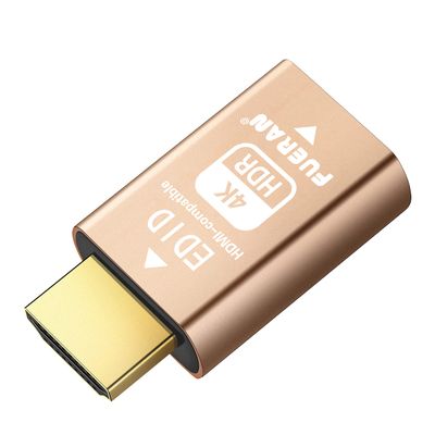 FUERAN HDMI edid EmulatorThrough for Video Splitters, Switches, Extenders & AV Receivers  Dummy hdmi Emulator, Stable Signal Output(4K-HDR (3840X2160@60Hz))