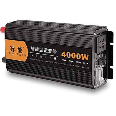 QHYXT Pure Sine Car Inverter Converter 3200W,4000W,5000W,6000W,8000W,9000W,12000W,15000W Current Converter DC 12V 24V to AC 220V Power Inverter with LCD Display and USB Port,3200W-24V