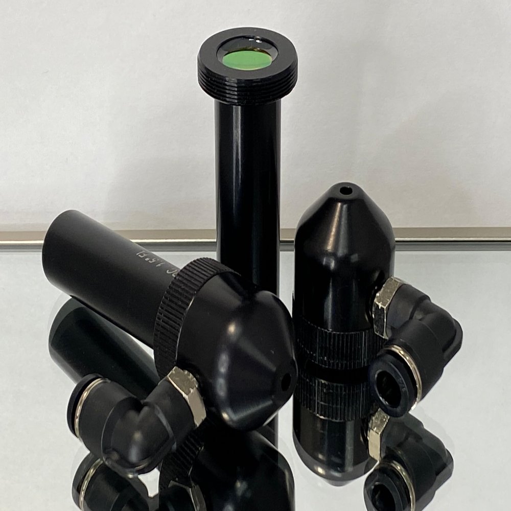 American Photonics 18mm Diameter Lens Tube With ZnSe Focus Lens or 3pc Kit + Alignment Tool (38.1mm(1.5") W/Nozzle)