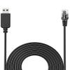 Radar Detector Cable, with USB to RJ11 Plug,for Escor t Valentine One Unide n Beltronics Cobr Radar Detector,Replacement Power Cable for Radar Detectors(RJ11-9.84ft) view 1