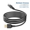 Radar Detector Cable, with USB to RJ11 Plug,for Escor t Valentine One Unide n Beltronics Cobr Radar Detector,Replacement Power Cable for Radar Detectors(RJ11-9.84ft) view 4