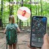 Kids Wristband Compatible with Apple AirTag, Protective Case for Air Tag GPS Tracker Holder with Nylon Bracelet, Adjustable Anti Lost Watch Band for Toddler Child Elder(Red & Blue) view 4