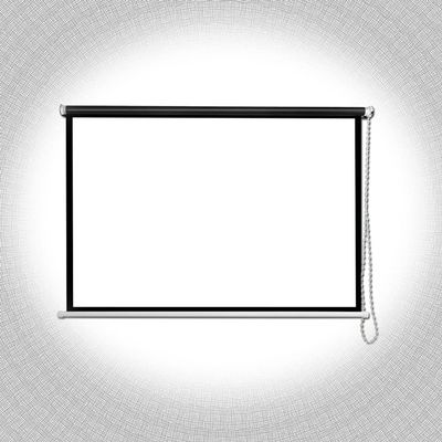 LENG Manual Roll Up Projection Screen 60inch Movie Screen Portable Projector Screen Wall Mounted HD Screen for Schools Meeting Home Cinema Indoor Outdoor Use (Size : 16:9)