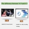 LENG Manual Roll Up Projection Screen 60inch Movie Screen Portable Projector Screen Wall Mounted HD Screen for Schools Meeting Home Cinema Indoor Outdoor Use (Size : 16:9) view 4