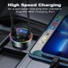 Dual PD 40W Type-C USB Car Charger Bluetooth Car Adapter Bluetooth 5.3 FM Transmitter for Car with Microphone & HiFi Sound MP3 Music Player Radio Audio Receiver Support Hands-Free Calling view 2