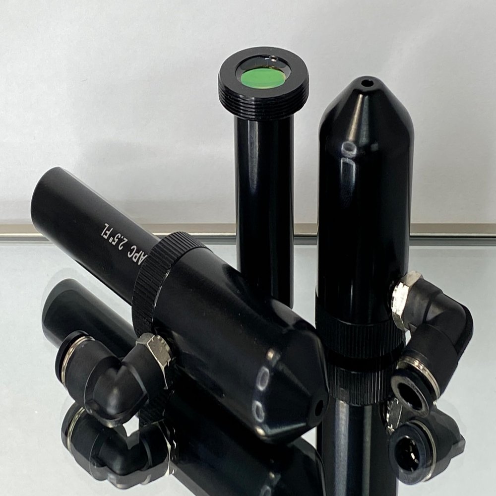 American Photonics 21mm Diameter Lens Tubes With ZnSe Focus Lens. Or 3pc Kit + Alignment Tool (63.5mm(2.5") W/Nozzle)