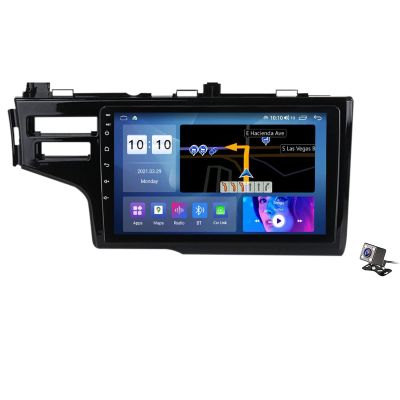 2 DIN Android 11.0 Car Radio Stereo with 9" IPS Touch Screen Head Unit for H-onda Jazz Fit 2014-2020 Bluetooth RDS Video Receiver Support 4G WiFi SWC DSP USB Carplay DAB