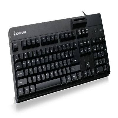IO Gear GKBSR202TAA 104-key Keyboard W/ Built-in Common Access Card Reader [taa Compliant]