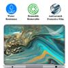 17 17.3 Inch Laptop Skin Sticker Cover Premium Sticker Cover Art Decal Decorative (Included 2 Wrist Pad Skins) - Golden Swirl view 2