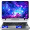 14 Inch Laptop Skin Sticker Cover Premium Sticker Cover Art Decal Decorative (Included 2 Wrist Pad Skins) - Galaxy Clouds view 1