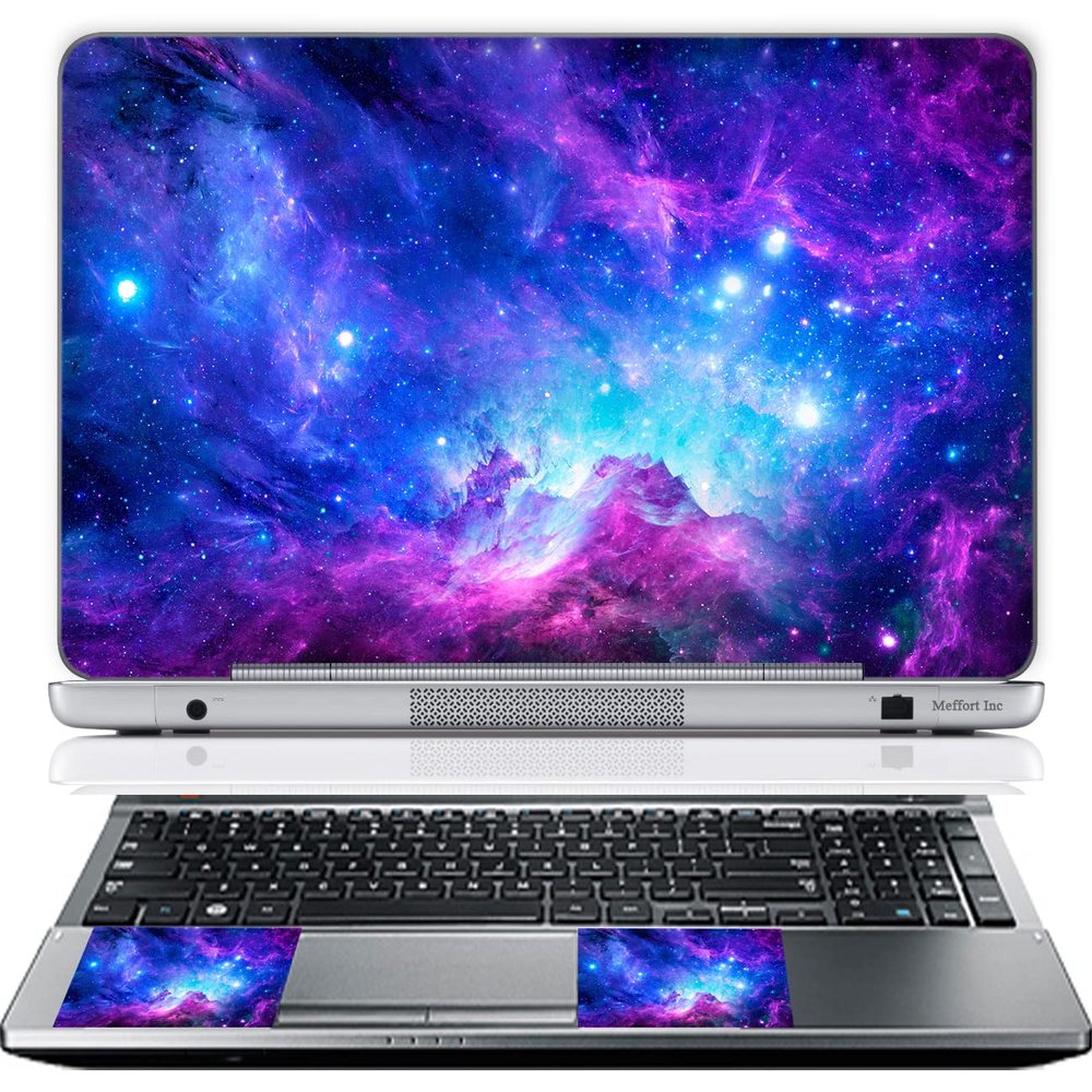 13 13.3 Inch Laptop Skin Sticker Cover Premium Sticker Cover Art Decal Decorative (Included 2 Wrist Pad Skins) - Galaxy Clouds