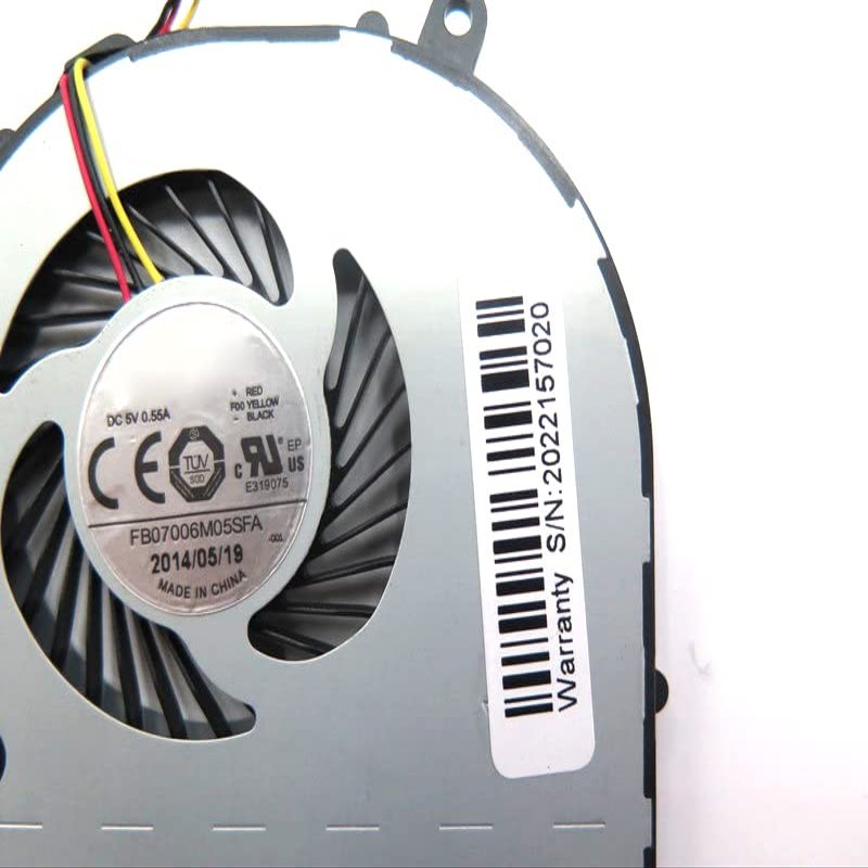 Laptop CPU Fan for Toshiba Satellite S40-B S40D-B S40DT-B S45-B S45D-B S45DT-B S45T-B FB07006M05SFA FB07006M05SFA-001 DC5V 0.55A 3PIN New