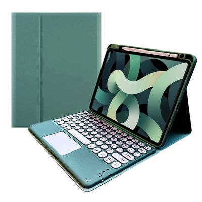 kaitesi Keyboard Case Compatible with iPad mini 7 / iPad mini 6 8.3 inch Touchpad Detachable Keyboard Support Pencil Charging (Dark Green)
