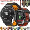SKM Smart Watch Band Straps for Garmin Fenix 7X, Fenix 6X,3hr, Fenix 5X, Descent MK2, Enduro, Tactix Delta Bracelet Quick Fit Release Sport Wristband 26mm Correa view 2