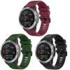 2Pack Compatible with Garmin EPIX Gen2Fenix 7Fenix 6Fenix 5Approach S62Quatix5 Forerunner935COROS VERTIXInstinct Bands, Texture Replacement Soft Flexible Silicone Band Strap Wristband view 1