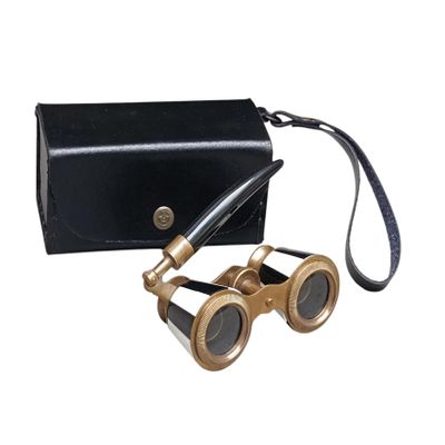 2.5 Inch Opera Glasses - Binoculars for Adults & Kids, Mother of Pearl & Brass, Pocket Size, Bird Watching, Hunting
