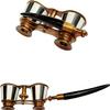 2.5 Inch Opera Glasses - Binoculars for Adults & Kids, Mother of Pearl & Brass, Pocket Size, Bird Watching, Hunting view 3