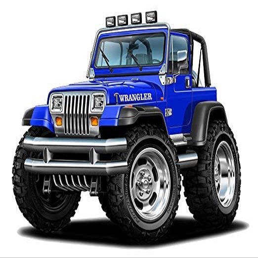 4x4 Off Road KC Lights 3ft Long (36") Wall Decal Vintage 3D Car Movable Stickers Vinyl Wall Stickers for Kids Room