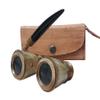 2.5 Inch Opera Glasses Binoculars with Leather Case Mother of Pearl Solid Brass Handle - Portable, Lightweight - Adults & Kids - Bird Watching, Hunting, Concerts view 3